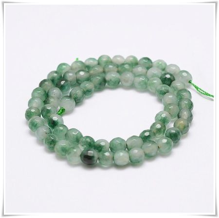 Jade facetterad 6 mm