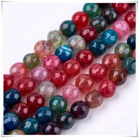 Agat facetterad 6 mm