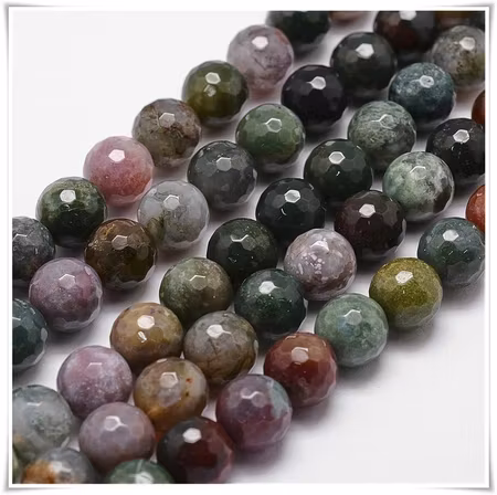 Indiska agat facetterad 8 mm
