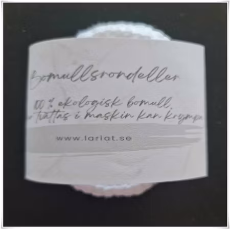 Bomullsrondeller 3-pack