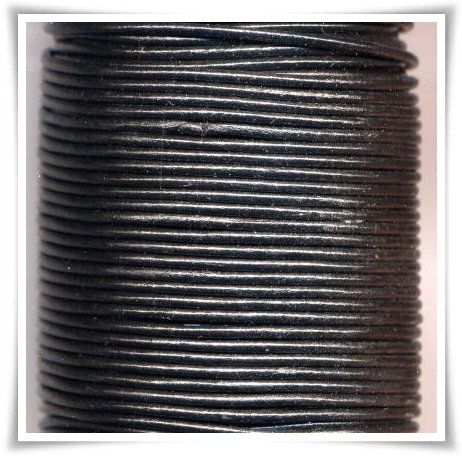 Läder svart 2 mm