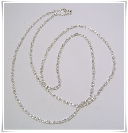 Ankarkedja rund sterling silver 60 cm