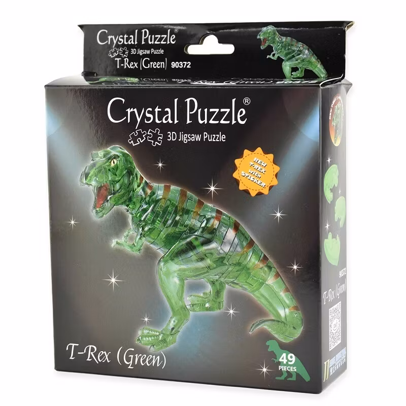 Crystal puzzle t-rex green 49pcs