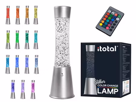 Glitterlampa med fjärkontroll