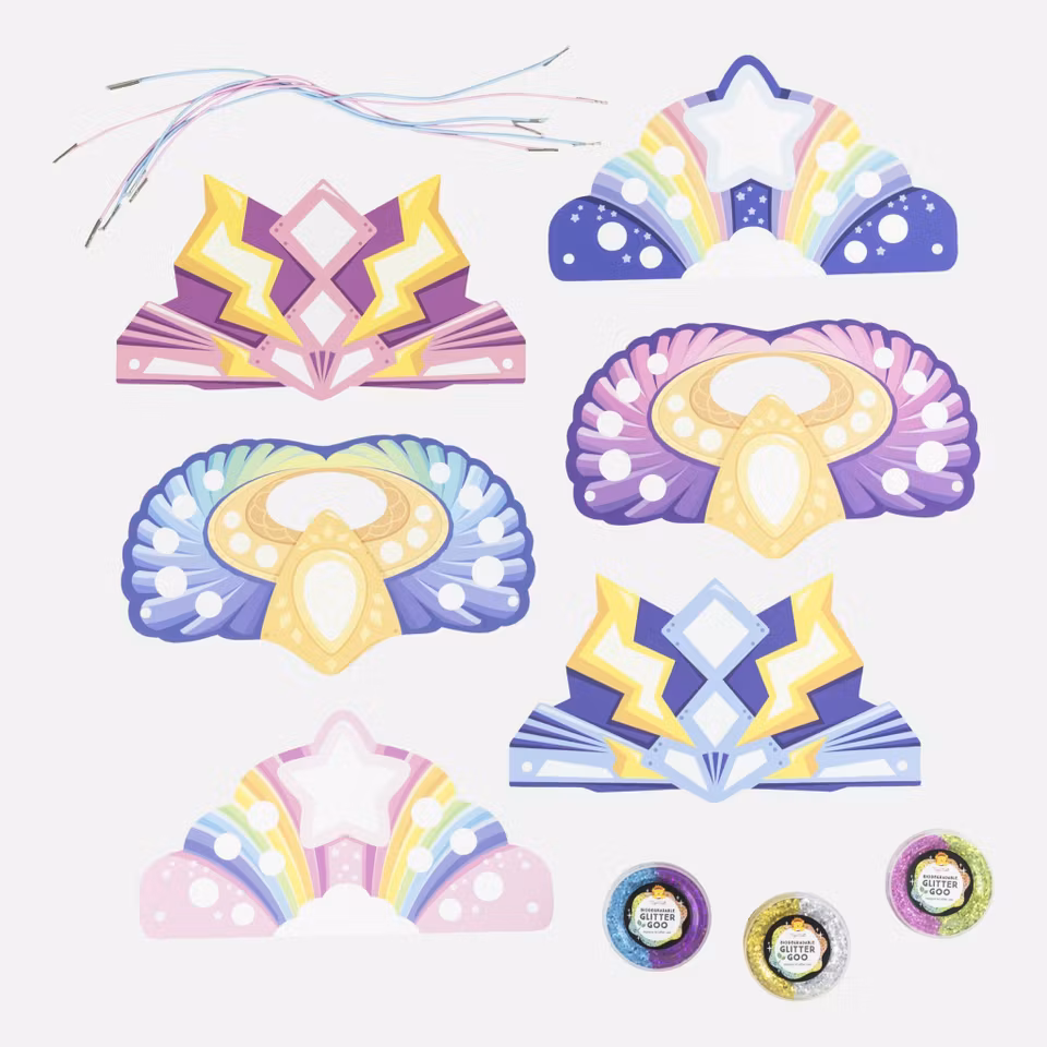 Glitter Goo Crowns – Super Rainbow