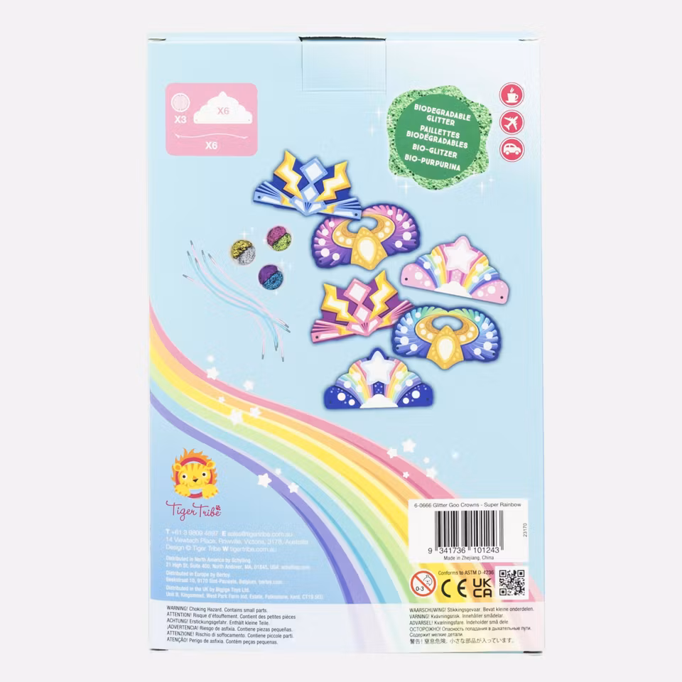 Glitter Goo Crowns – Super Rainbow