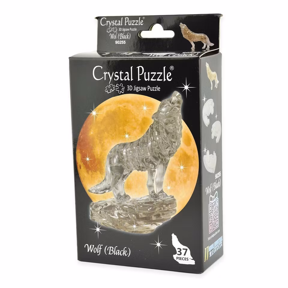 Crystal Puzzle Wolf Black