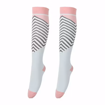 Kompressionsstrumpa Pink Zebra Nr 124