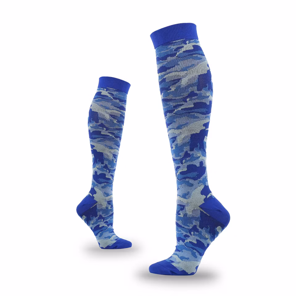 Stödstrumpa Camouflage Blue Nr 109