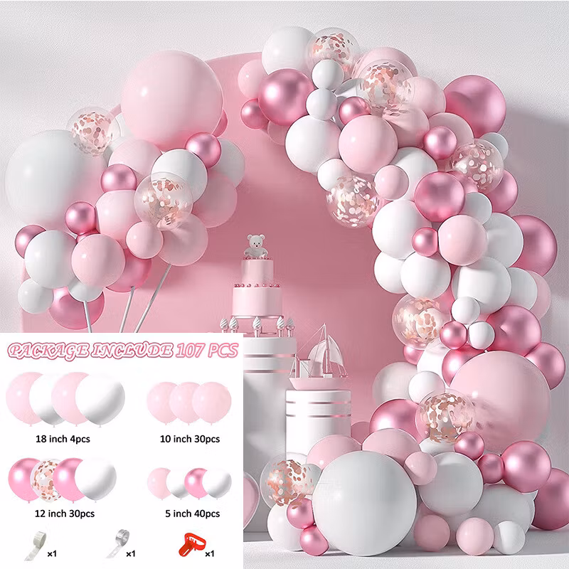 Ballongbåge - Ballongset Summer pink DBS-35 107 delar