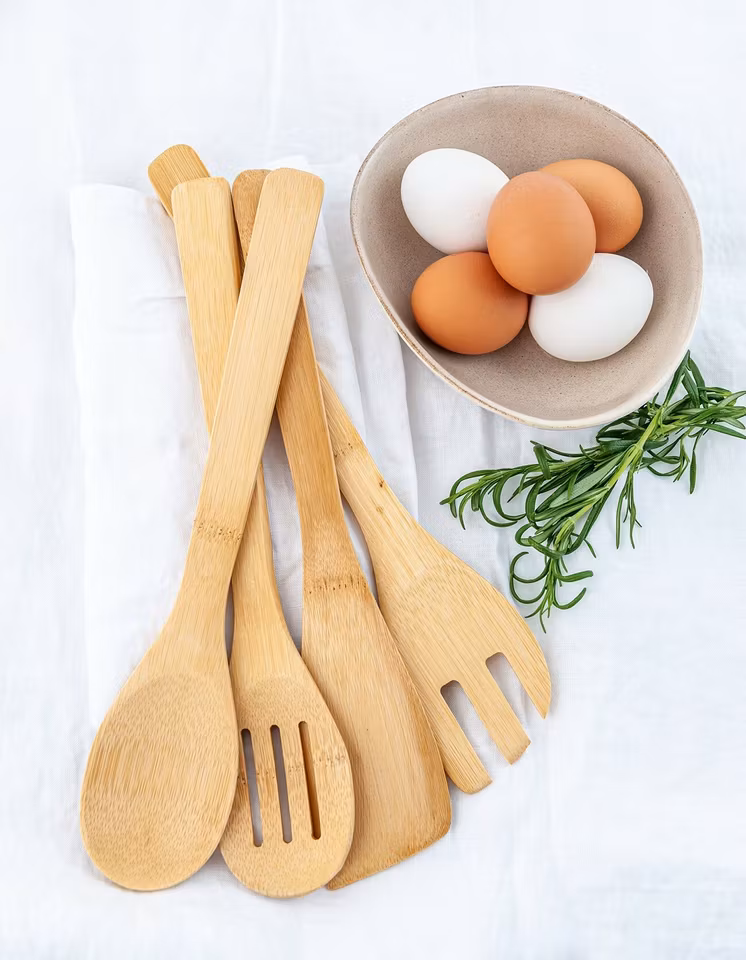 Köksredskap i bambu 4 st
