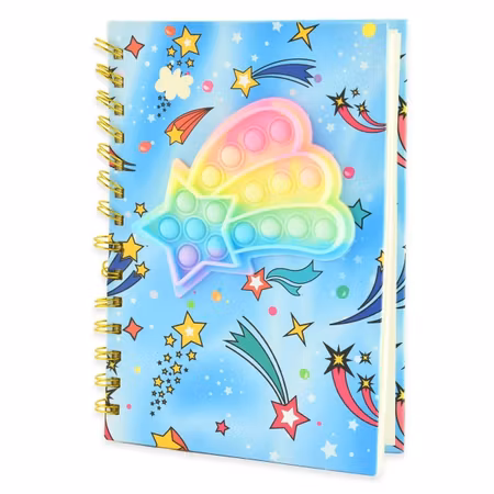 Anteckningsbok Popit Regnbåge - Notebook rainbow push pop
