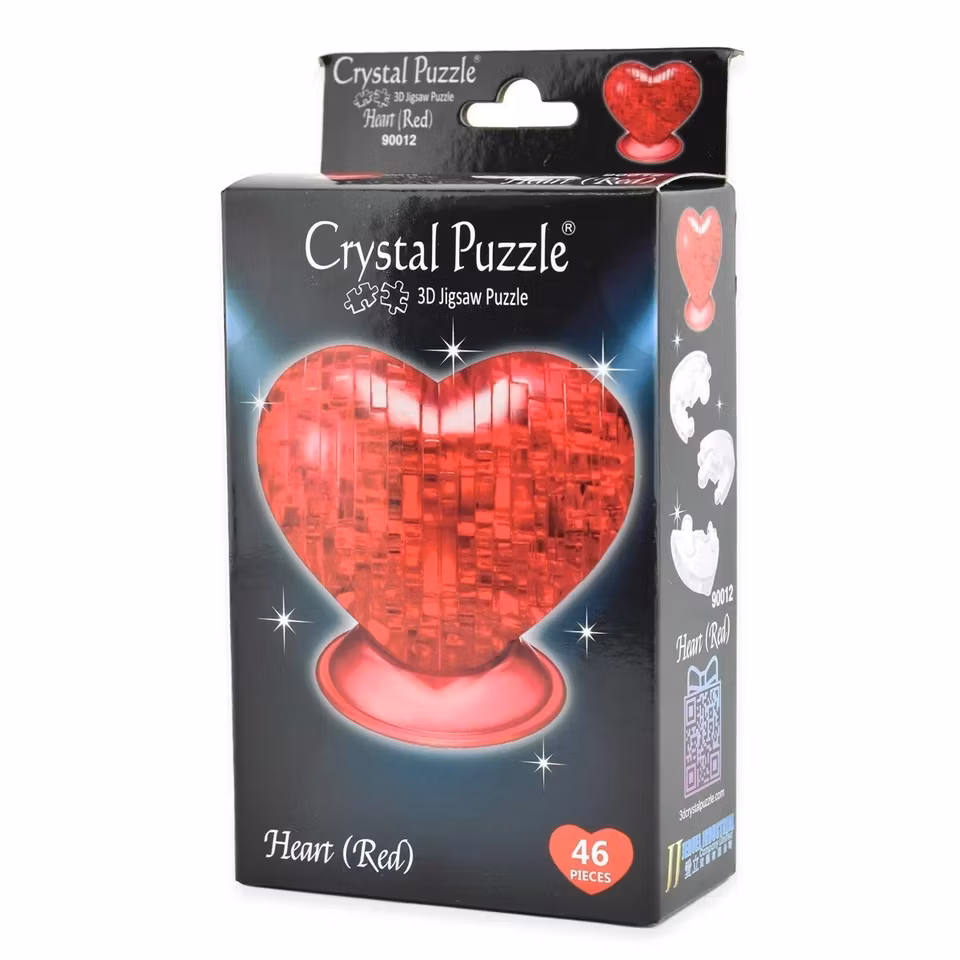 Crystal Puzzle Red Heart