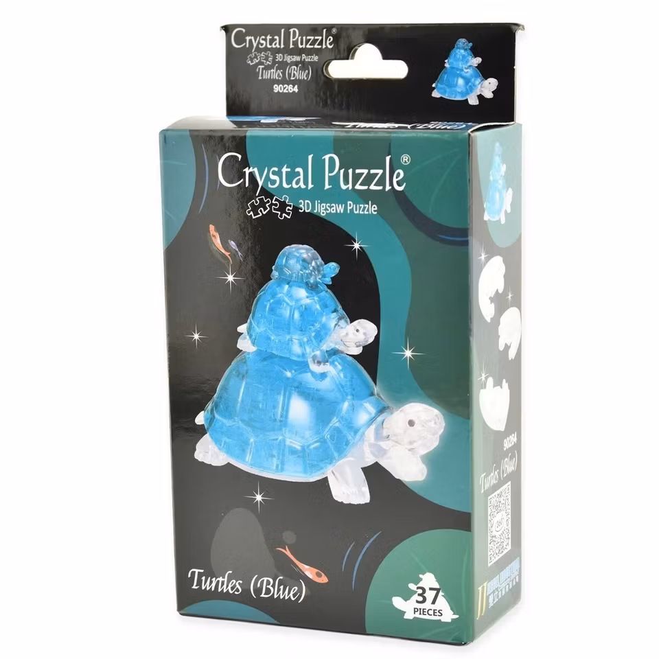 Crystal Puzzle Turtles Blue
