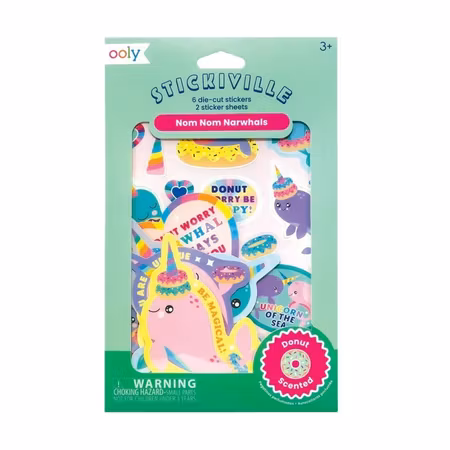 Stickiville Stickers: Nom Nom Narwhals â Scented