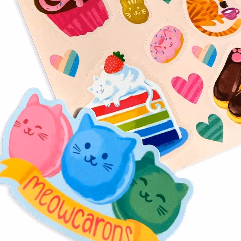 Stickiville Stickers: Cat Cafe – Scented