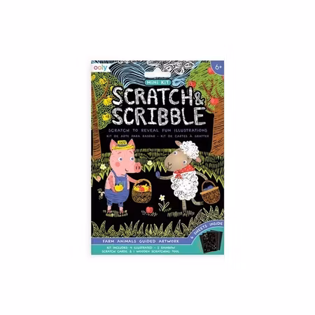 Mini Scratch & Scribble â Farm Animals