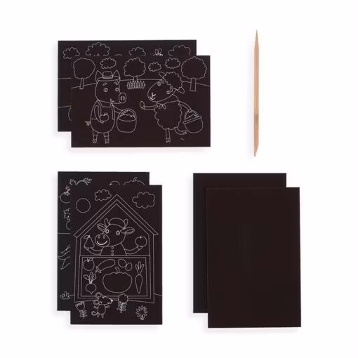 Mini Scratch & Scribble – Farm Animals