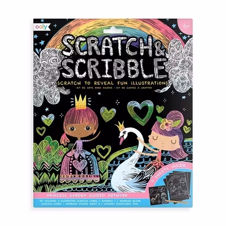 Scratch & Scribble Art Kit â Princess Garden