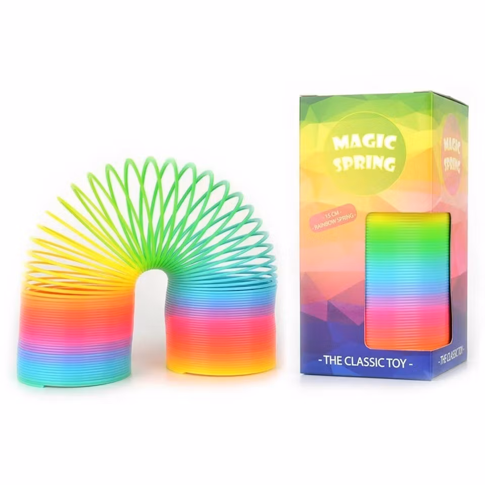 Spring Rainbow - trappfjäder i plast