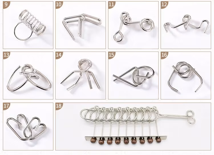 Metal Puzzle - 18 olika