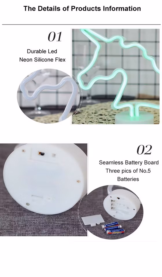 Ledlampa med neoneffekt
