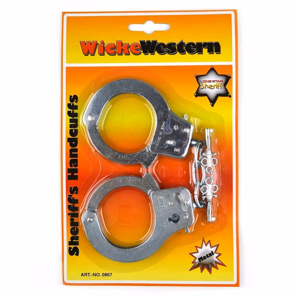 Handklovar med nyckel - Hadcuffs metal w key