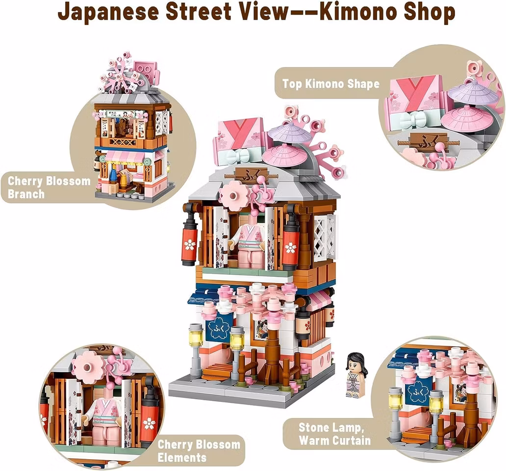Japanese Street View Kimono Shop Nr 1655