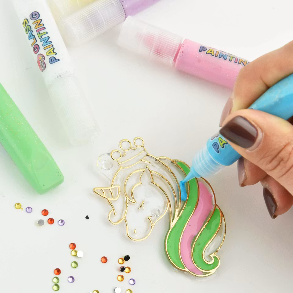 Kristallhänge unicorn DIY - Crystal pendant unicorn DIY