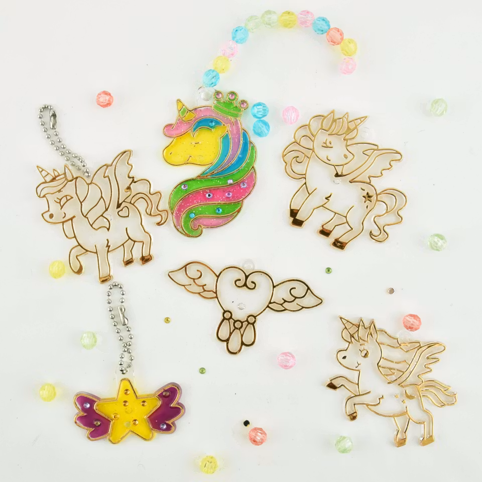 Kristallhänge unicorn DIY - Crystal pendant unicorn DIY