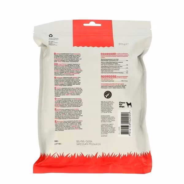 Tuggpinnar med kyckling 30p Vit S 12cm