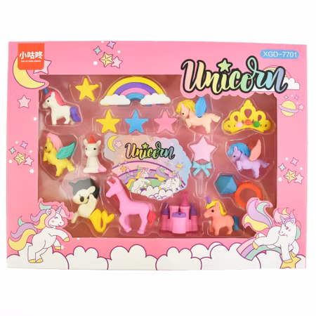 Suddgummi Unicorn - Eraser Unicorn