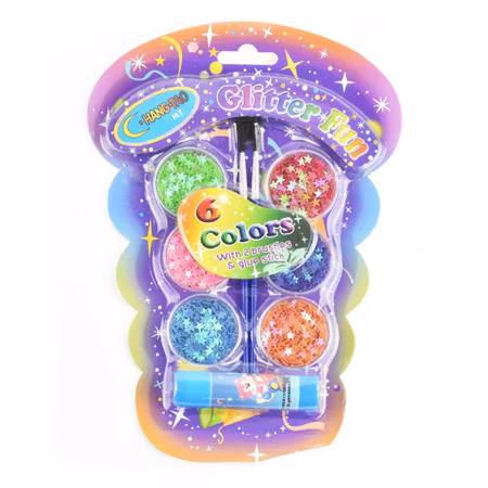 Glitter stjÀrnor - Glitter star sequin