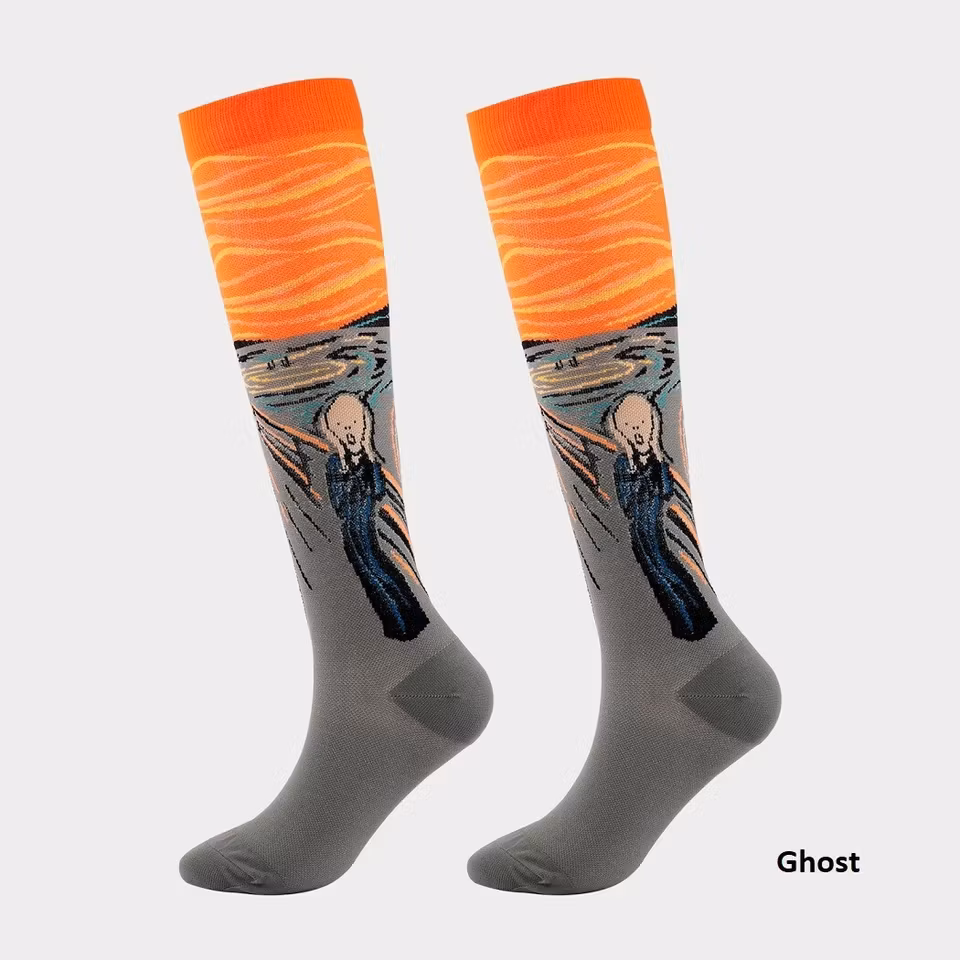 Stödstrumpor med motiv