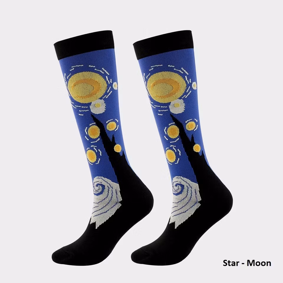 Stödstrumpor med motiv