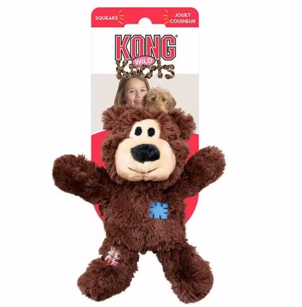 KONG Leksak Wild Knots Bear Mix M/L 19cm