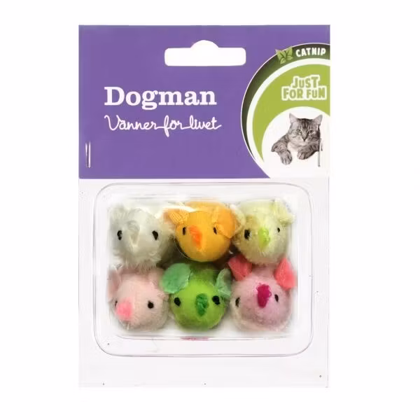 Leksak Möss 6p Flerfärgad 4,5cm