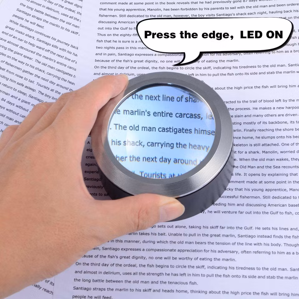 LED-läsförstoringsglas  5X