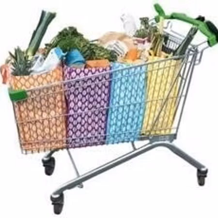 Shoppingkassar för kundvagn 4st/set