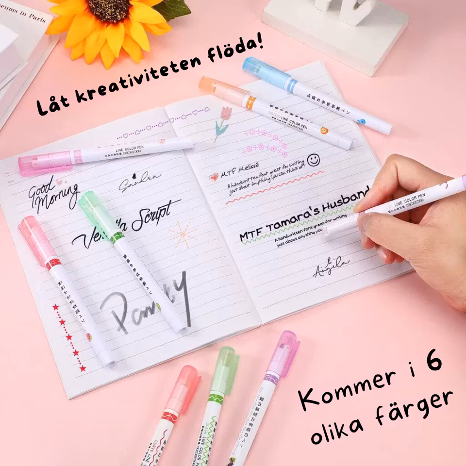 Star Magic Pen: 6 magiska pennor med olika mönster