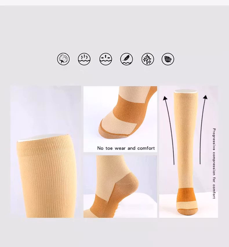 Stödstrumpor copper