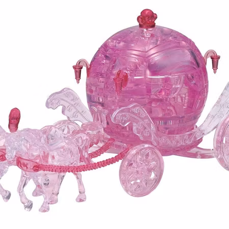 Crystal puzzle Carriage pink
