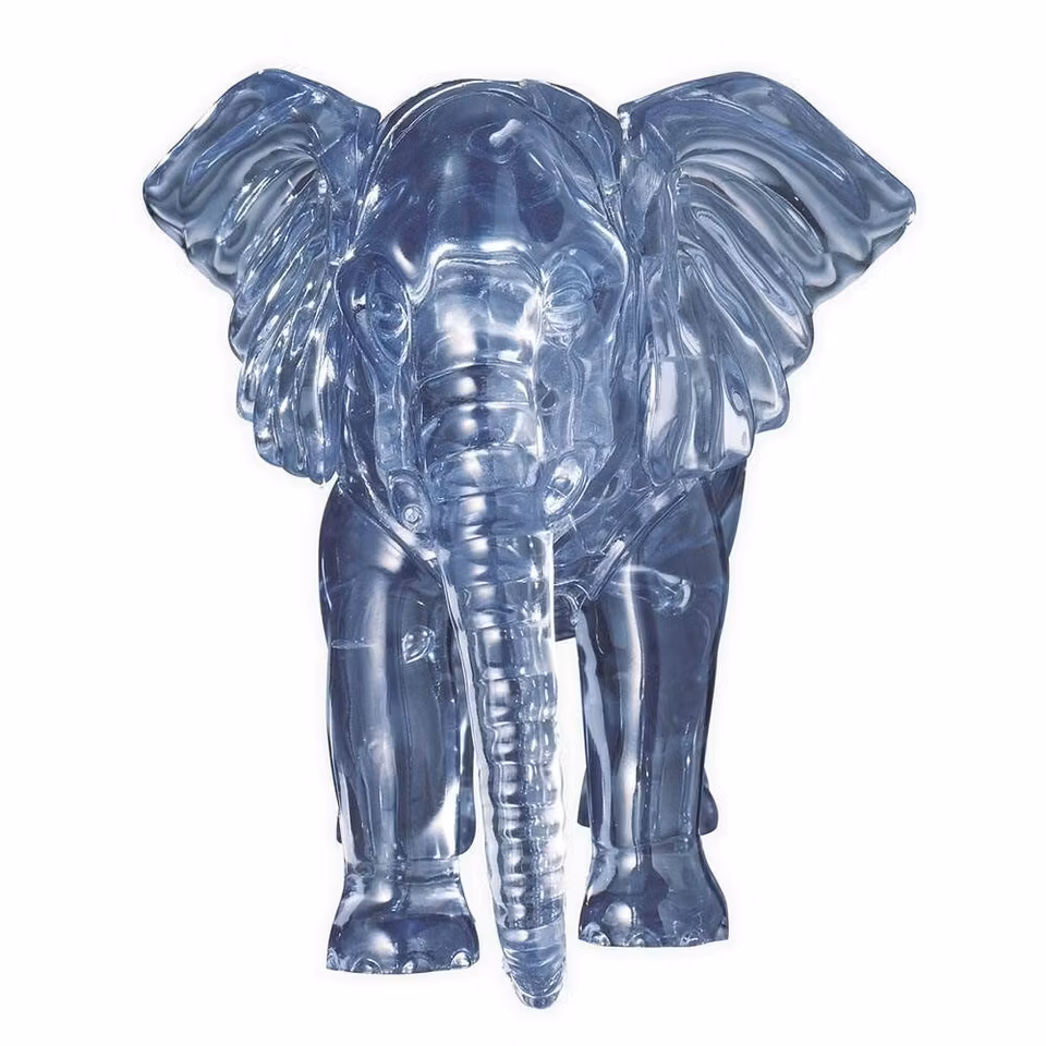 Crystal puzzle elefant