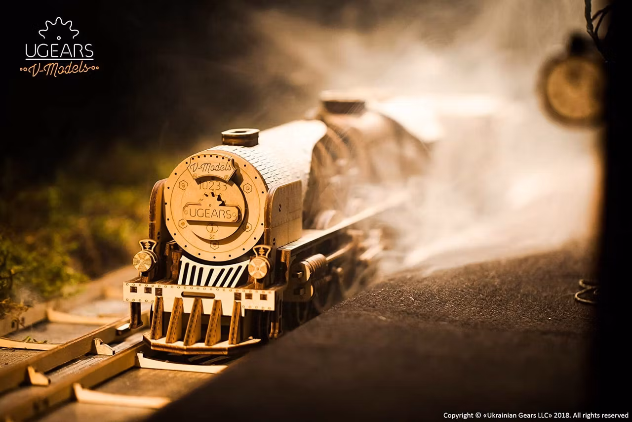Ugears V-Express Steam Train with Tender