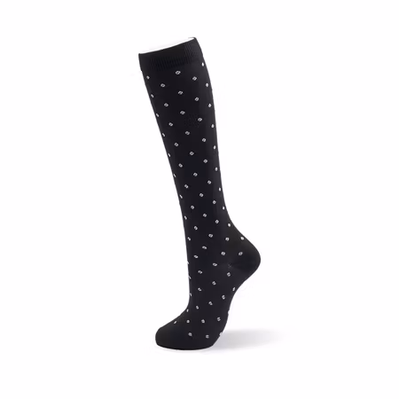 Stödstrumpor Black White Dots Nr 140