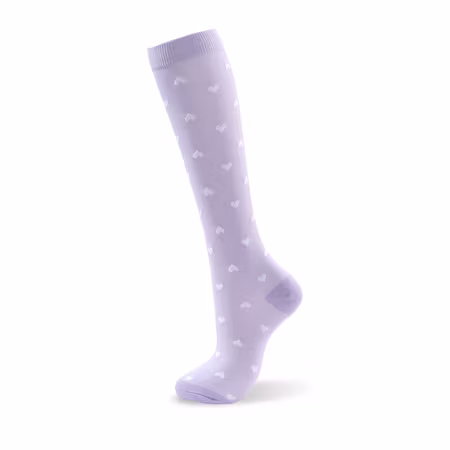 Stödstrumpor Purple and white Harts Nr 150