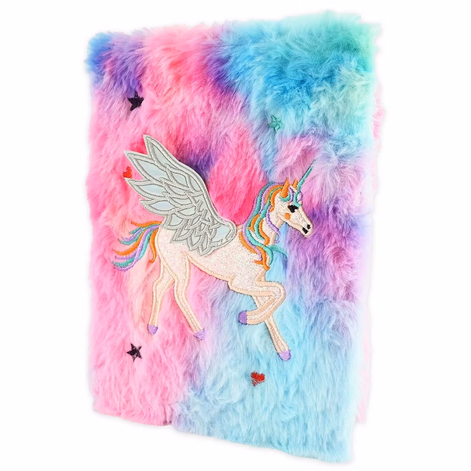Anteckningsbok - Notebook Fluffy Flying Unicorn