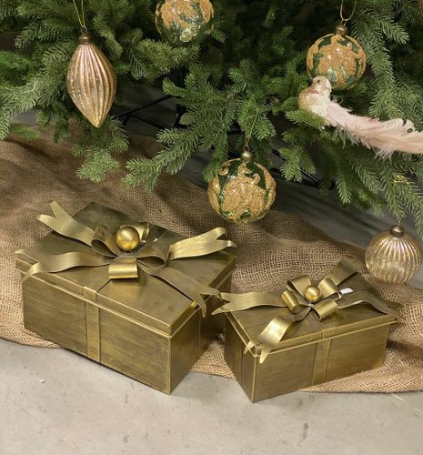 Box Paket Antik Mässing, 4 st