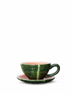 4 st. Kopp med fat Watermelon