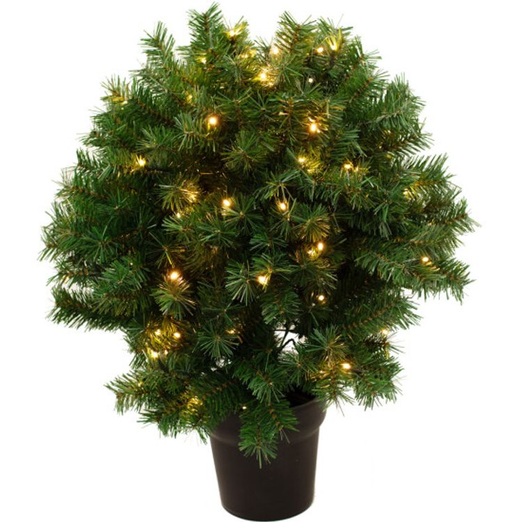 Konstgjord julgran klotformad i kruka, höjd 70 cm, 120 LED-lampor. 230 volt